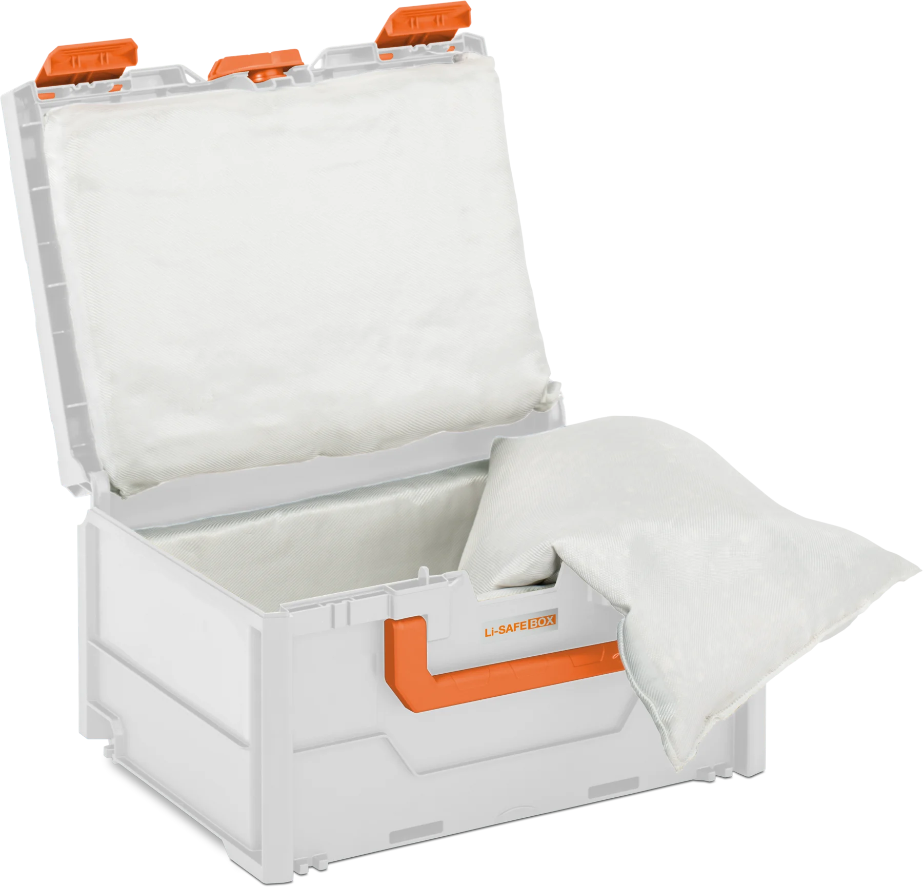 CEMO Li-SAFE battery fireproof box, 2-S, grey
